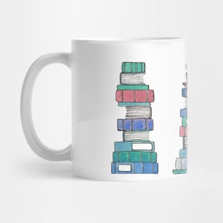 Books and Violets Mug